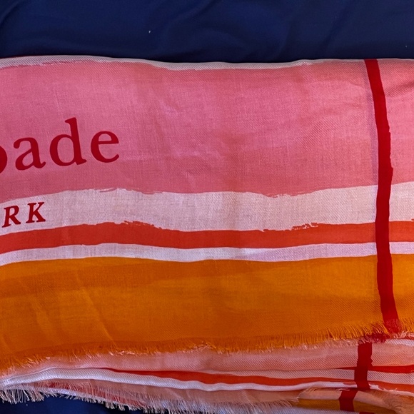 Kate spade New York Ocean Stripe Large Scarf - Picture 4 of 11